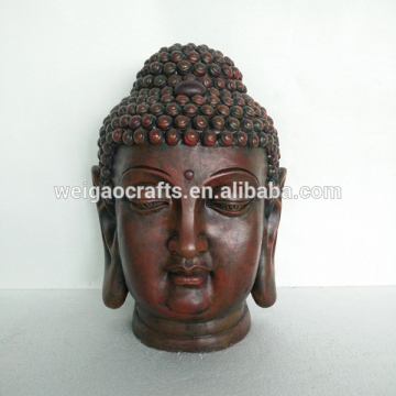 Large buddha head polyresin buddha statue