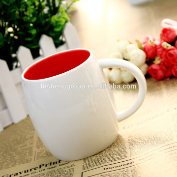 ceramic mug,bear mug with color glazed inside