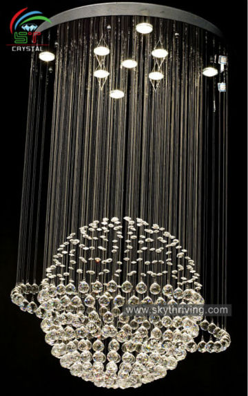 large line crystal ball chandelier, project crystal chandelier