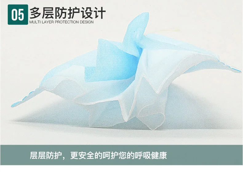 Three-Layer Disposable Mask with Melt Blown Cloth Anti-Virus Protection Dust-Proof and Breathable Masks