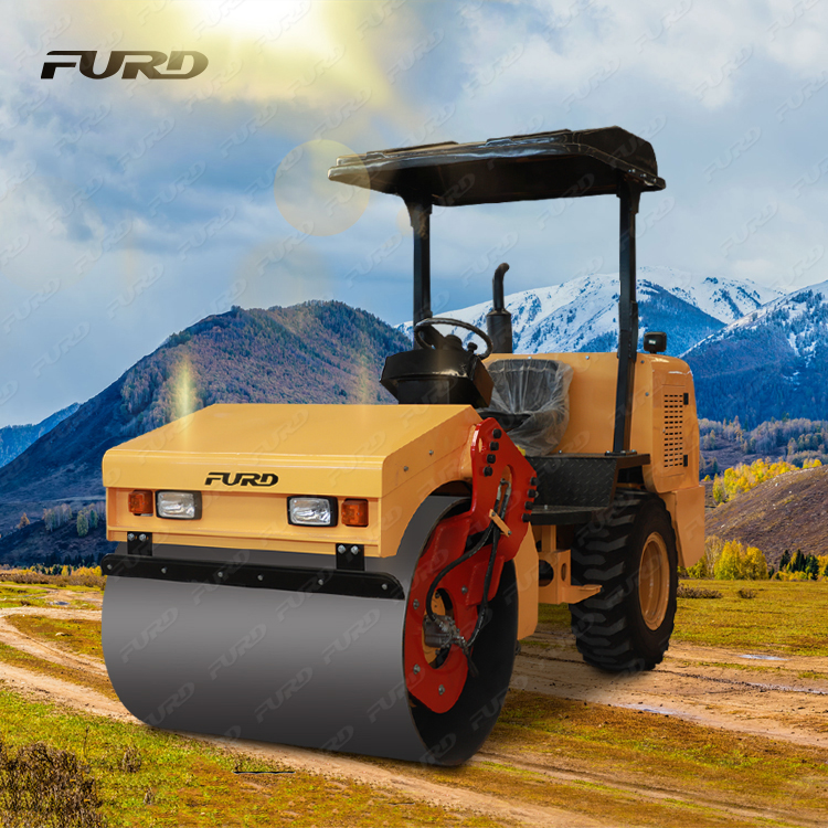 Operated convenient 3.5ton construction road roller for sale