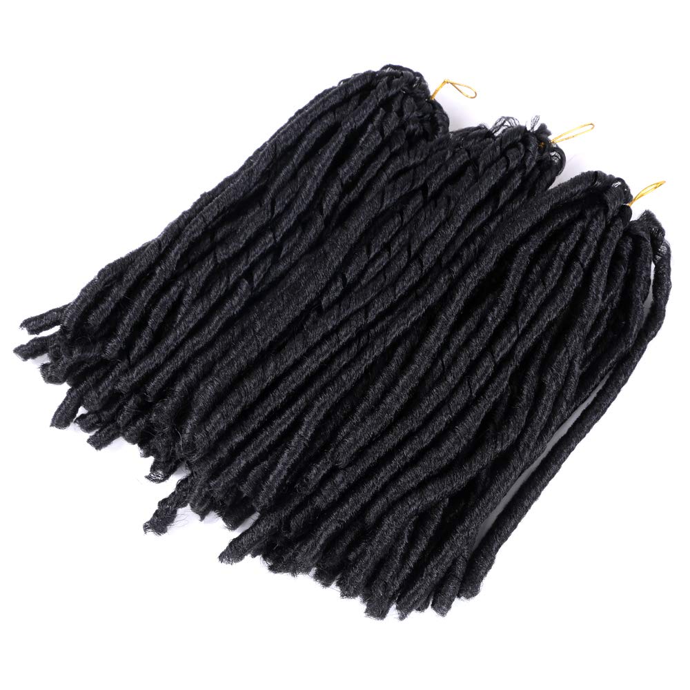 Wholesale Soft Faux Locs Crochet Hair Extensions Synthetic Fiber Soft Locs Hair Twist Braids Crochet Hair Dreadlocks Braiding