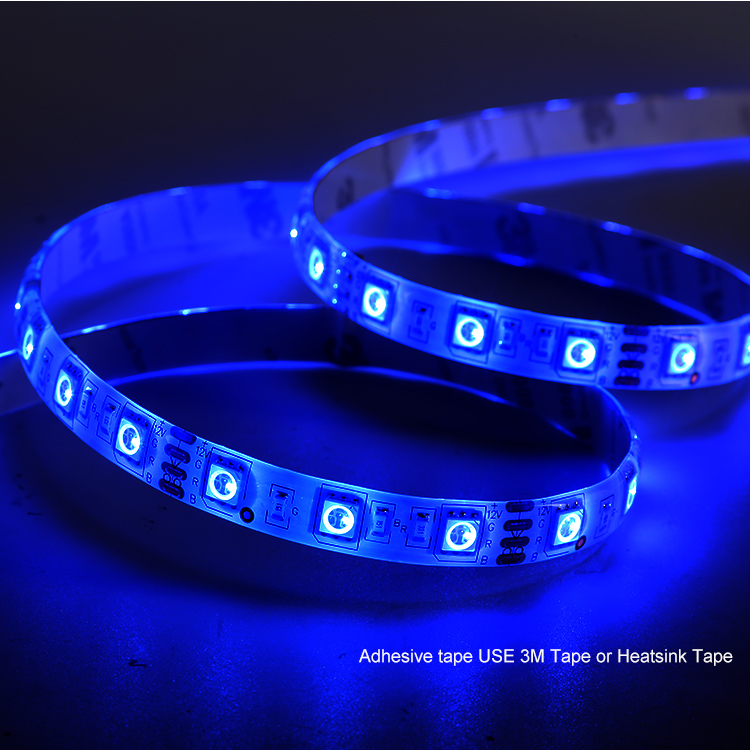 Smart Waterproof 5050 Color Changing DIY Flexible RGB LED Strip Light with Remote for Home Room Bar Kitchen Bed