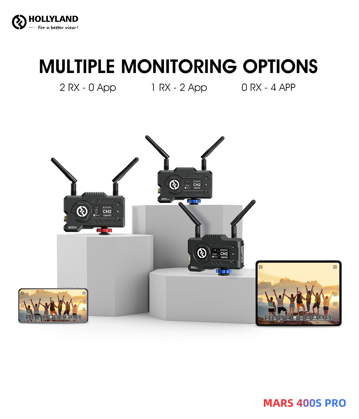 IN STOCK Hollyland MARS 400S PRO FILES Wireless Video Transmission System HD Image Transmitter Receiver SDI 1080P for Photograph