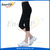 women copper anti-bacterial compression fitness pants capri