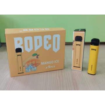 Rodeo 1600 Puffs E-Cigarette Dispositivo de caneta VAPE descartável