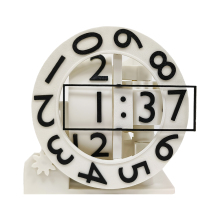 Unique Modern 3D Printed Triaxial Clock for Stylish Home Office Decor