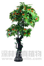 Artificial cherry tree with fruits