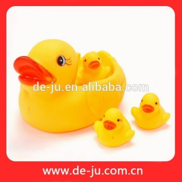 Rubber Yellow Ducking Family Water Game Duck Toy