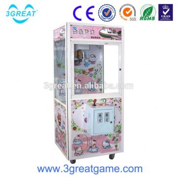 Game center coin operated prize crane catch game machine