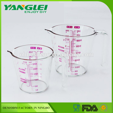 YL-167 500ML PS transparent measuring cup