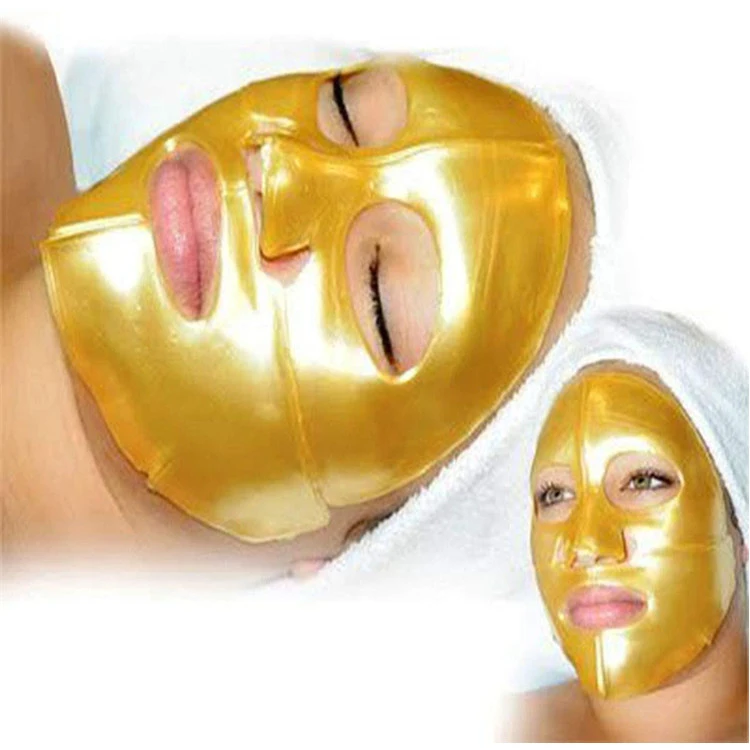 Wholesale 24K Gold Gel Collagen Facial Mask Anti Aging Skincare Anti Wrinkle Mask