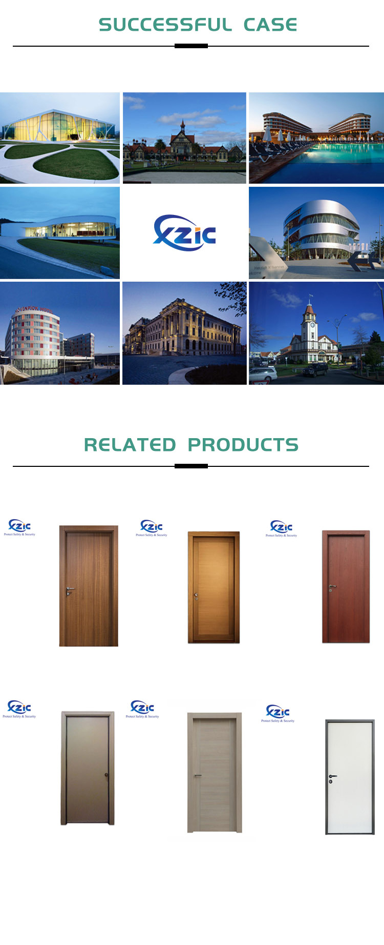 Hotel high quality and practical  wooden soundproof door