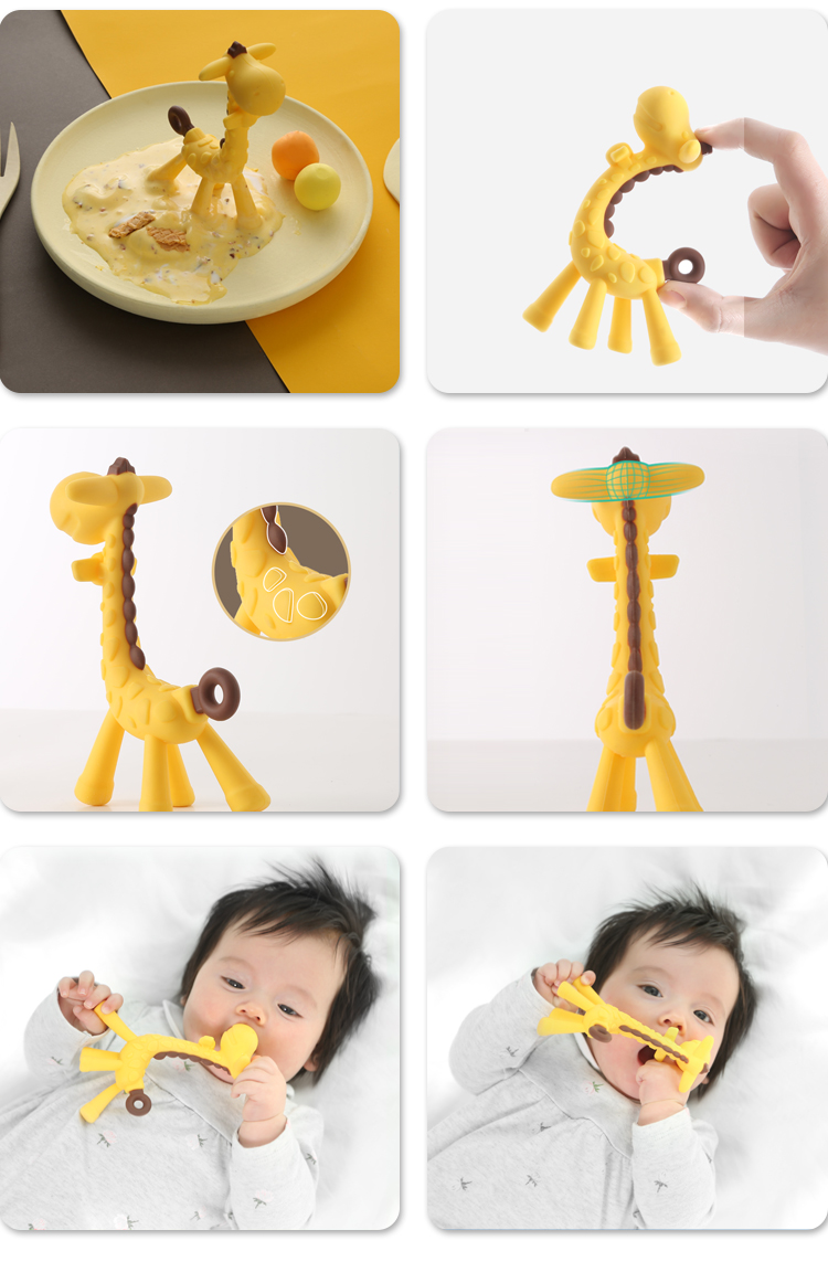 silicone teether animals