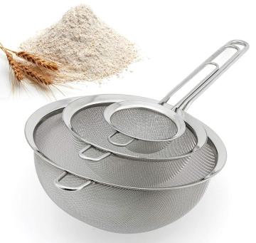 Premium Fine Mesh Strainers Stainless Steel Kitchen Sieves