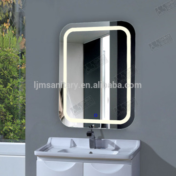 Full color printing t5 fluoresent led backlit bathroom mirror