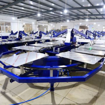 Automatic 8 Color Screen Print Press Machines