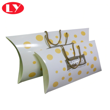 Baby Clothes Packaging Pillow Box with Handle