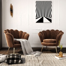 Lotus Oyster Shell Arm Chair