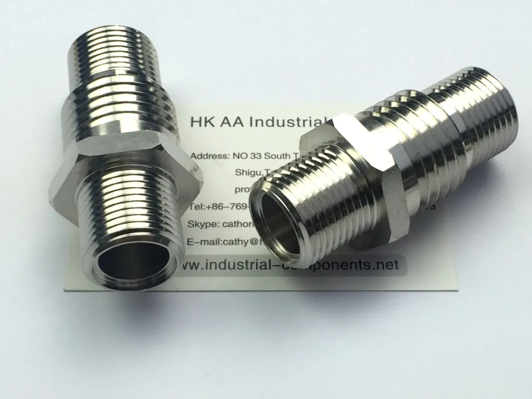 Custom Designed CNC Turning Stainless Steel Hex Nipple