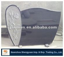 flower granite headstone