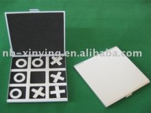 Aluminum WIith Magnetic TIC-TAC-TOE chess Game
