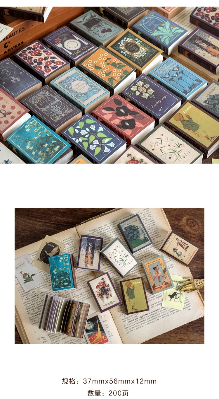 Matchbox Style Scrapbook Decoration Paper Notes