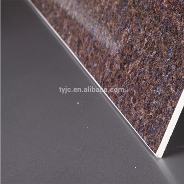 Fireproof UV coated fiber cement panel stone finish waterproof factory price