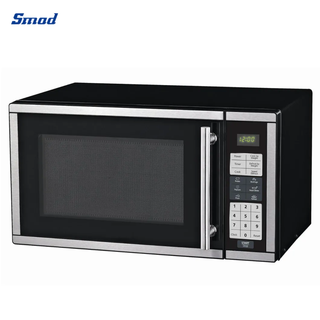 110V 60L UL 0.7 Cuft 700W Stainless Tabletop Digital Microwave Oven