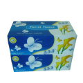 White Flat Box Facial Tissue Custom Print