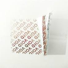 tamper evident matte silver void label material