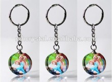 round crystal photo keyring MH-YS0409