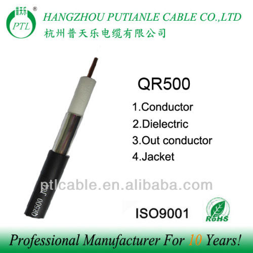 Trunk cable insulated coaxial cable QR500