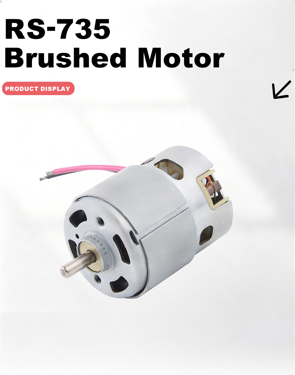 735 Fırçalı DC Motor-2x 735 Brushed DC Motor-2x