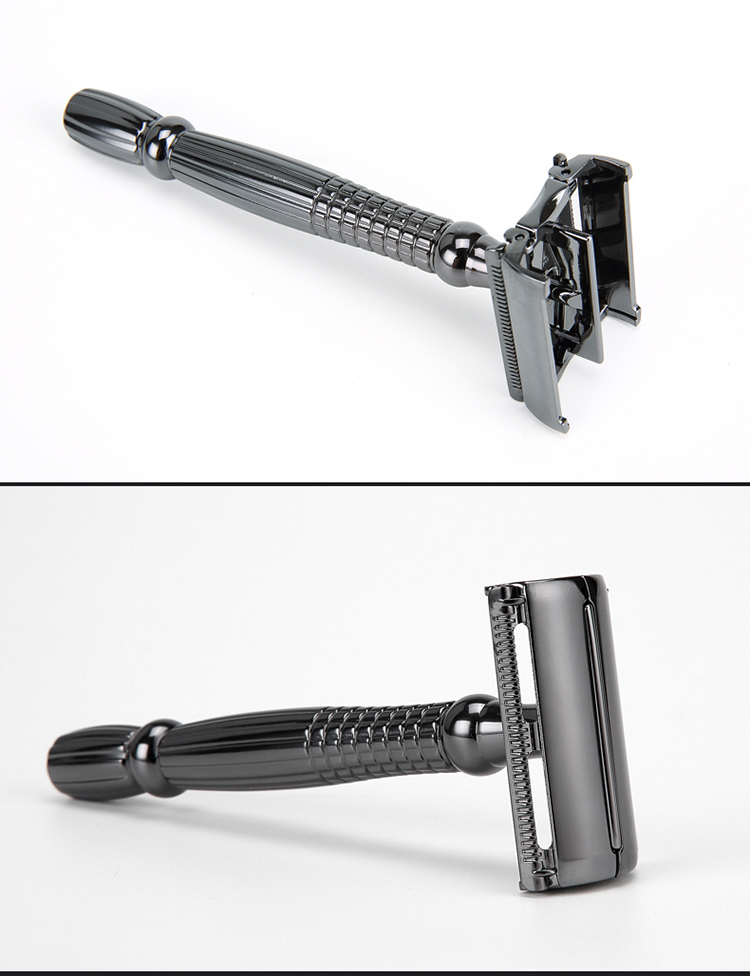 Bästa kvalitet Double Edge Safety Razor Lång handtag rakapparat för man Använd rakmaskin