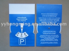 Auto PVC Parking Clock Parking Disc Parking Disk