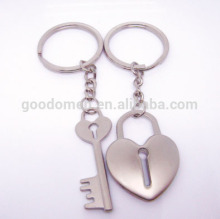 2015 New Couple I LOVE YOU Keyring , Metal Heart Couple Keychain , Lover Romantic Creative Key Chain