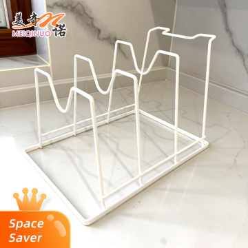 Kitchen magnetic pot lid rack