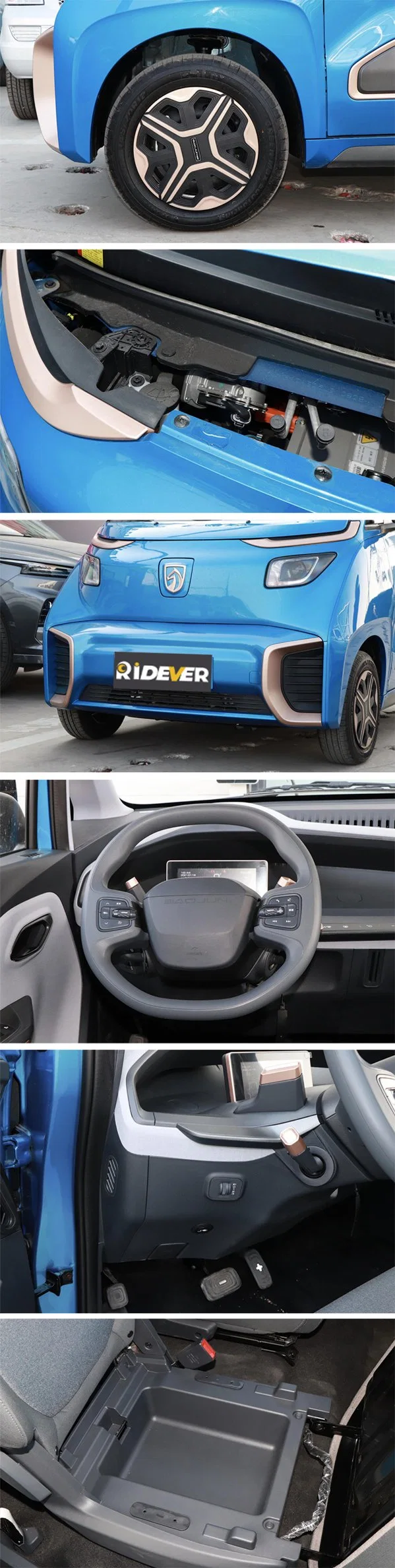 Ridever Trade 2020 Saic VW GM Baojun E200 3 Doors 2 Seats Car Passasedan Nedc 305 Km Long Range Zhixiang Pure Electric Power Cheap Chineese Used Cars