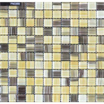 Mixed Color Glass Stone Mosaic Tiles Sheets