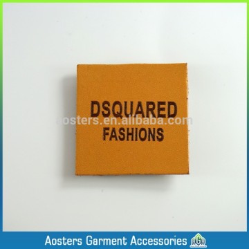 Supply China new jeans PU faux leather label