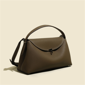 Genuine Leather Pillow Bag Stylish Tote Handbag