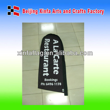 Outdoor promotional flying feather flags