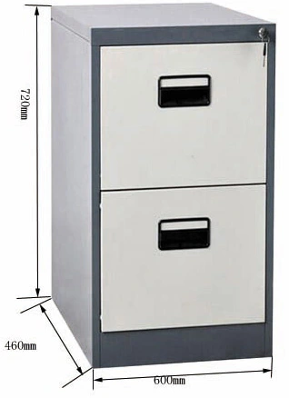 Powder Coating Cheap Storng Two Drawer Metal Steel Filing Cabinet