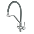 Brushed Nickel Retractable Faucet For Kitchen