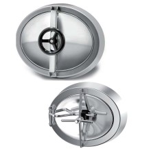19\" x 15\" SS316L Stainless Steel Sanitary Grade Yac-B Ellipse Inward Pressure Manhole