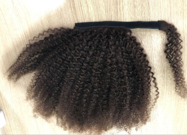 Wrap Around Ponytail 100% Virgin Human Hair Silky Straight, Remy Brazilian Human Hair Drawstring Ponytails