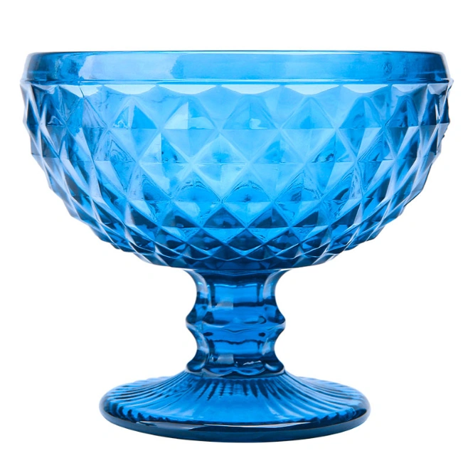 Factory Direct Ice Cream Glass Bowl, Thick Colored Goblet