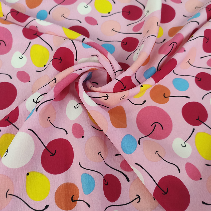Good  quality  custom 4 way stretch poly fabric printing floral fabric chiffon fabric for dress