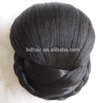 Wigs Hair bun with clip in style All Colors Synthetic Hair donut